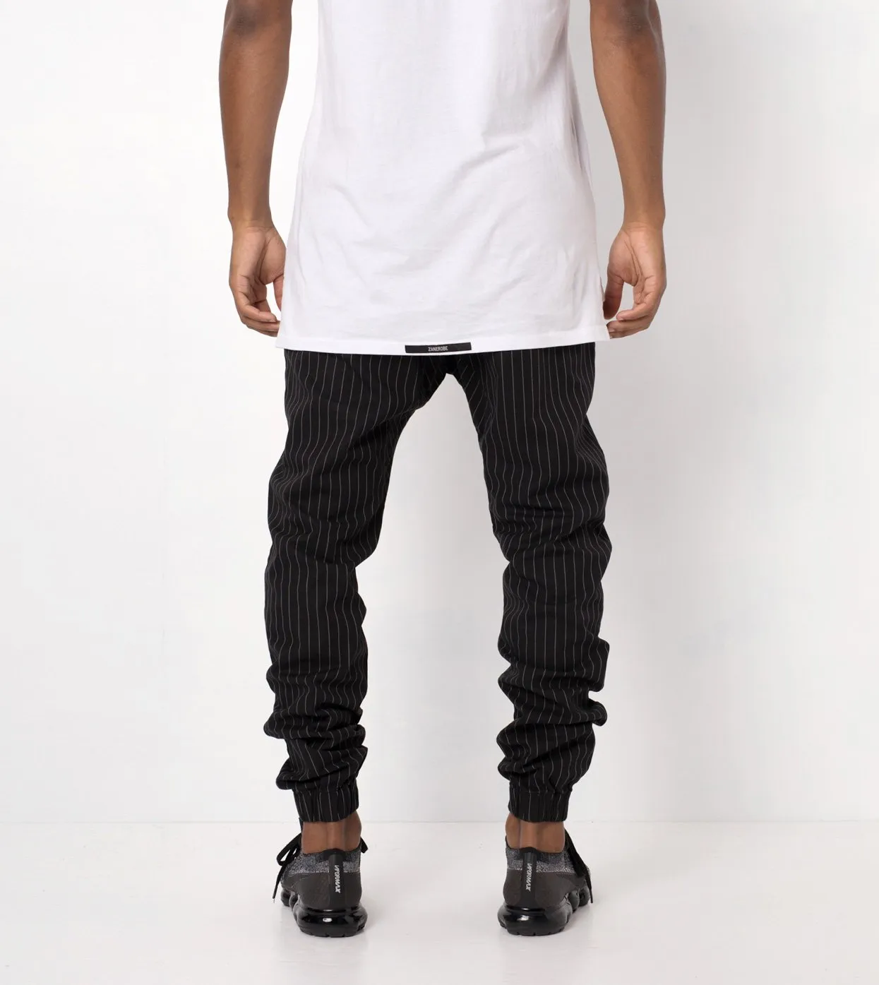 Pinstripe Sureshot Jogger Black/White - Sale