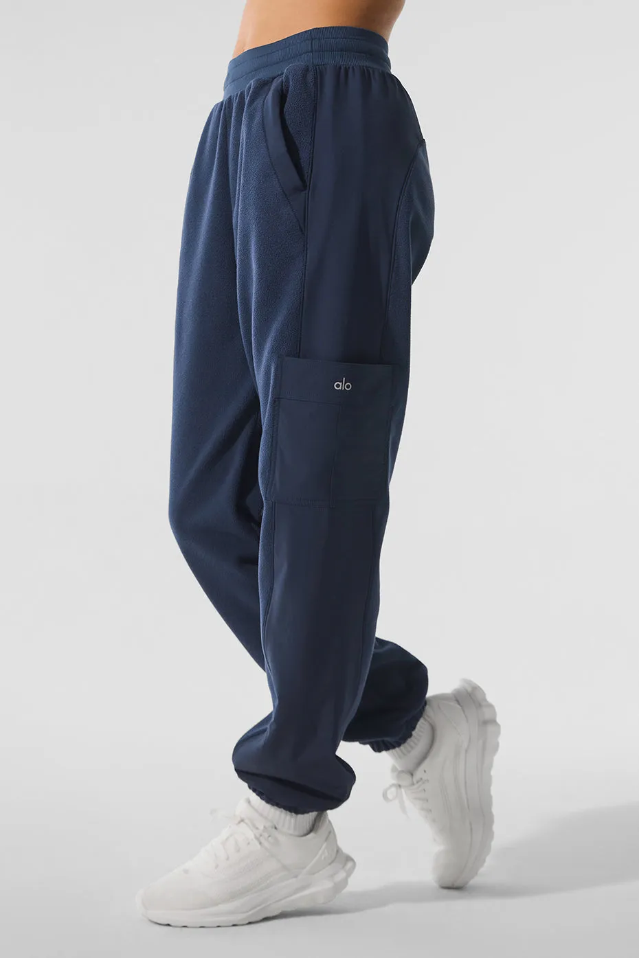 Polar Fleece Wintry Mix Pant - Navy