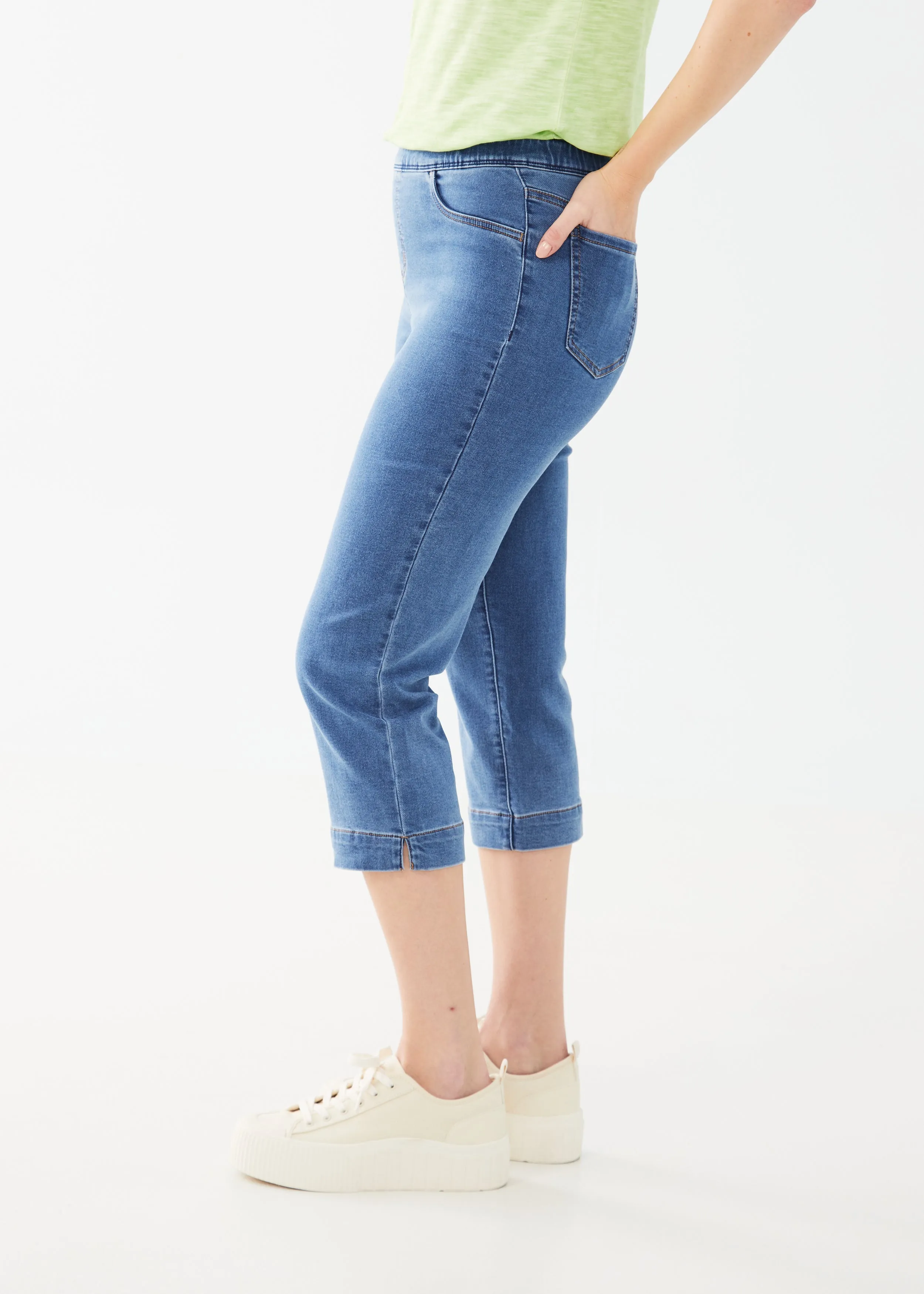 Pull-On Capri Denim