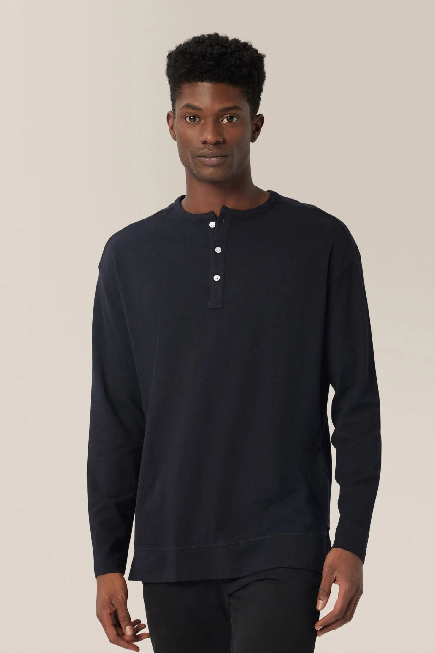 Relaxed Henley | Cotton