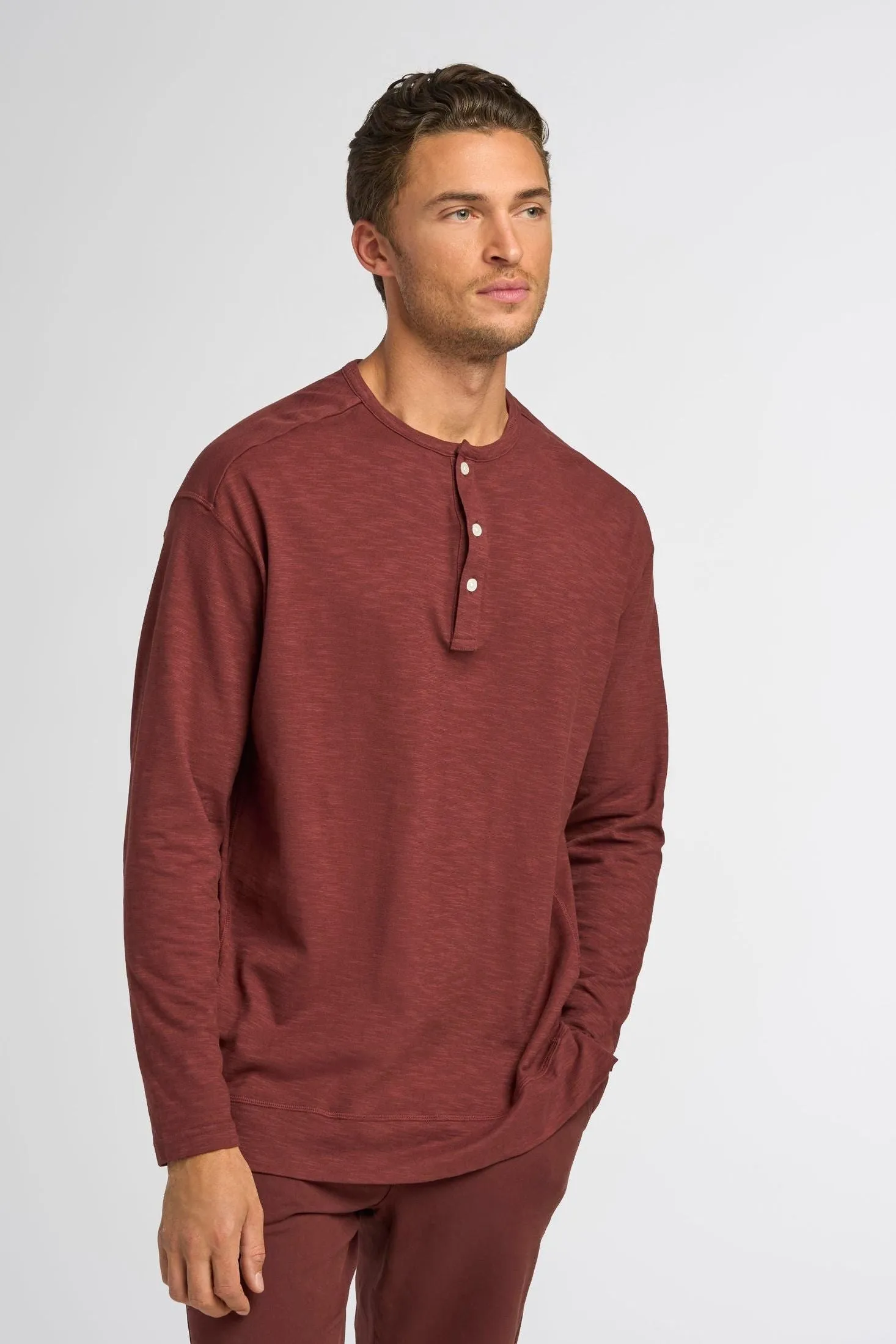 Relaxed Henley | Cotton