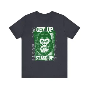 Retro Get Up Stand Up Gorilla T Shirt