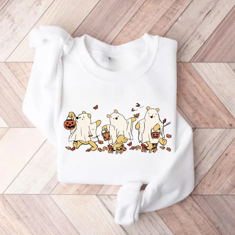 Retro Pooh Halloween Sweatshirts