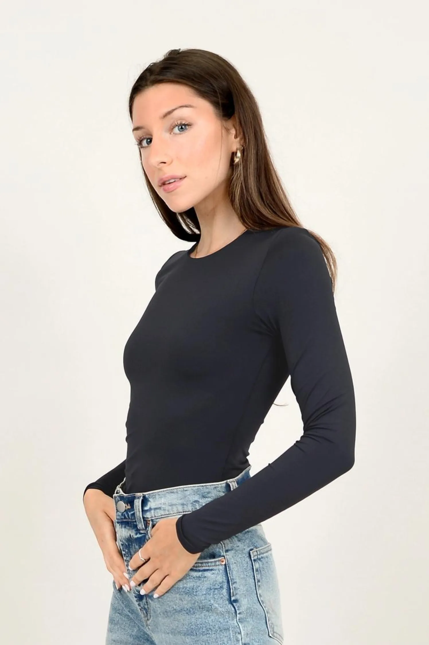 Roxi Long Sleeve Crewneck Tee