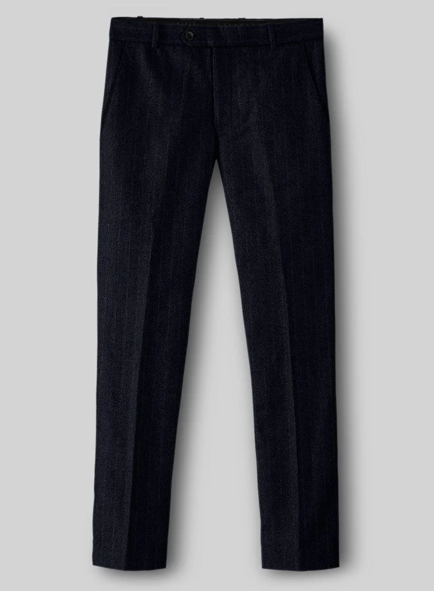 Sartori Ariadna Blue Stripe Soft Tweed Pants