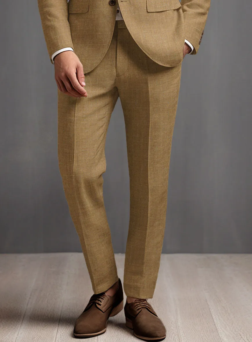 Sepia Brown Linen Pants