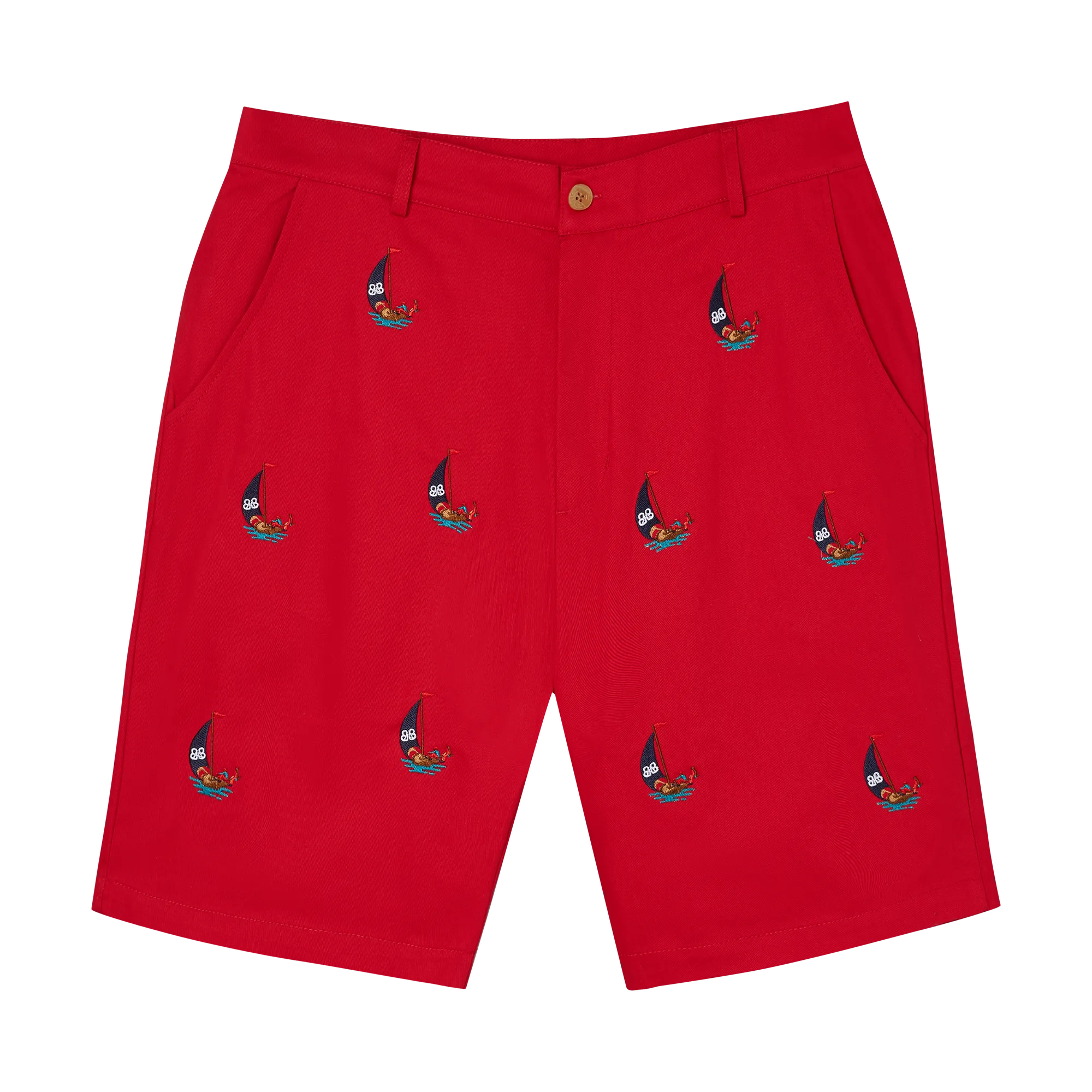 STAPLE CHINO SHORTS-RED