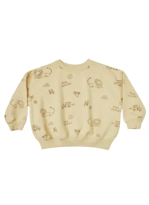 The Relaxed Sweatshirt by Rylee & Cru - Viva Safari - KIDS