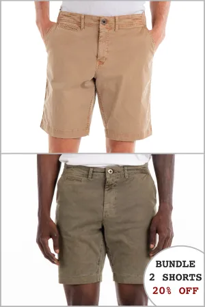 Walden 9" Chino Short 20% Off Bundle - Khaki and Olive